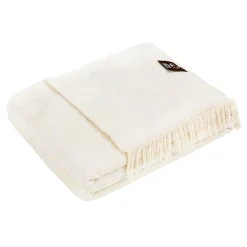 Koce I Narzuty| Koc bawełniano-akrylowy ECRU 150x200 cm