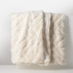 Koce I Narzuty|inny Koc geometryczny ecru DREAMY 150x200 cm