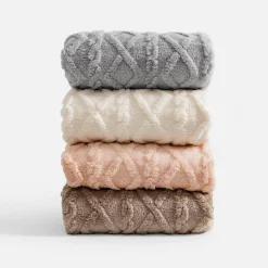 Koce I Narzuty|inny Koc jasnoróżowy NORDIC 150x200 cm