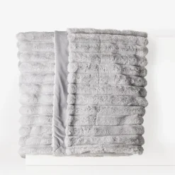 Koce I Narzuty|inny Koc jasnoszary CORDOVA 180x200 cm