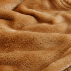 Koce I Narzuty|inny Koc karmelowy VERIA 150x200 cm