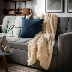 inny Koc kremowy NORDIC 150x200 cm