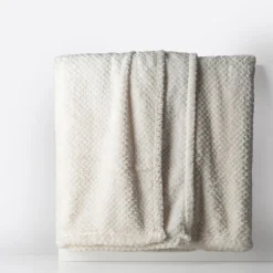 Koce I Narzuty|inny Koc kremowy POPPY 200x200 cm