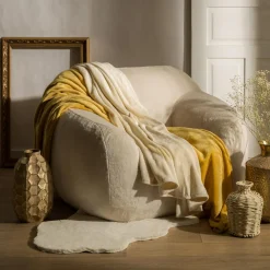 Koce I Narzuty| Koc kremowy VERIA 150x200 cm