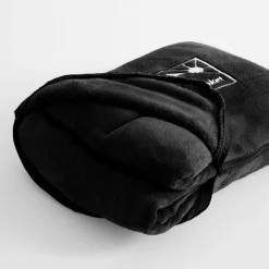 inny Koc podróżny 2w1, czarny, TRAVEL BLANKET 130x160 cm