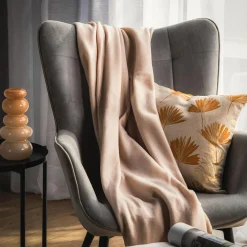 inny Koc polarowy beżowy PRIMA 120x150 cm