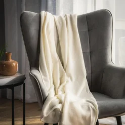 Koce I Narzuty|inny Koc polarowy kremowy PRIMA 120x150 cm