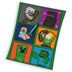 inny Koc polarowy MINECRAFT 150x200 cm