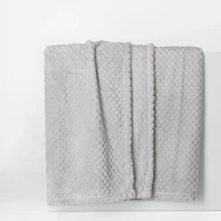 inny Koc srebrny POPPY 200x200 cm