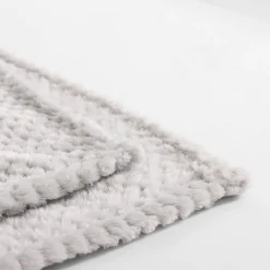 inny Koc srebrny POPPY 200x200 cm