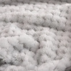 inny Koc srebrny POPPY 200x200 cm