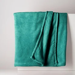 Koce I Narzuty| Koc turkusowy CORAL 130x160 cm