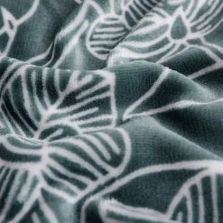 inny Koc w kwiaty turkusowy CODIE 130x160 cm