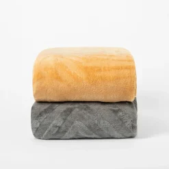 inny Koc w liście musztardowy DOBLE 150x200 cm