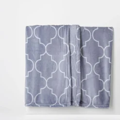 inny Koc w marokańską koniczynę szary CODIE 130x160 cm