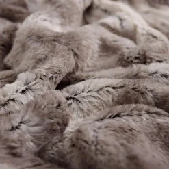 inny Koc włochacz szarobrązowy OSLO 200x200 cm