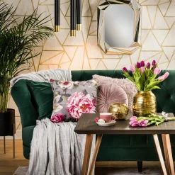 Estetica Koc z frędzlami jasnoszary ASHA 130x160 cm