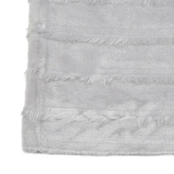 Estetica Koc z frędzlami jasnoszary ASHA 130x160 cm