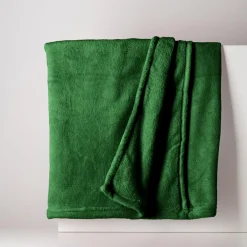 Koce I Narzuty| Koc zielony CORAL 130x160 cm