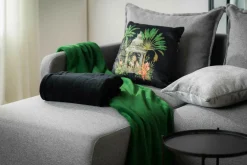 Koce I Narzuty| Koc zielony CORAL 130x160 cm