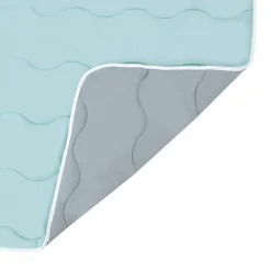 Estetica Kołdra całoroczna dwustronna szaro-miętowa DUALO 160x200 cm