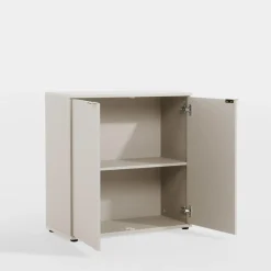 Komody|FORTE Komoda 2 - drzwiowa GANYMEDE jasny beż