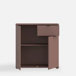 Komody|FORTE Komoda 2- drzwiowa z szufladą GANYMEDE ceglasty