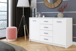 Komody|Exline Komoda biała GRAZ 2D4S