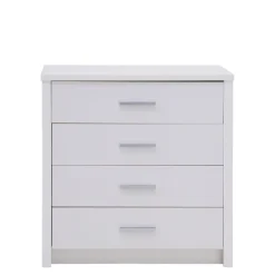 Komody|Exline Komoda biała GRAZ 4S