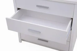 Komody|Exline Komoda biała GRAZ 4S