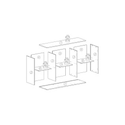 Dzieci Komoda biała nowoczesna trzydrzwiowa PATRIK