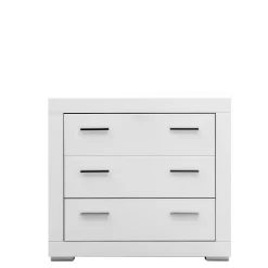 Komody Dla Dzieci|Komody|FORTE Komoda biała z 3 szufladami SNOW