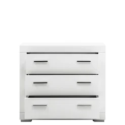 Komody Dla Dzieci|Komody|FORTE Komoda biała z 3 szufladami SNOW