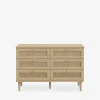 FORTE Komoda boho z 6 szufladami CALASETTA