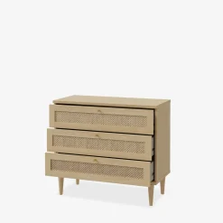 FORTE Komoda boho z 3 szufladami CALASETTA