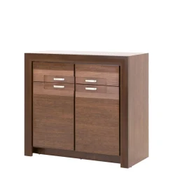 DiTrendi Komoda ciemny brąz dwudrzwiowa PARIS