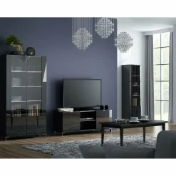 Komoda czarna z szufladami BRODWAY