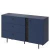 LENART Komoda do salonu granatowa LIV