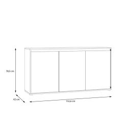 Komody|FORTE Komoda do salonu SKELPE