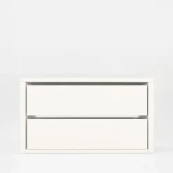 Akcesoria Do Szaf|ADBOX Komoda do szafy INNER II z 2 szufladami BASIC 75 cm biała