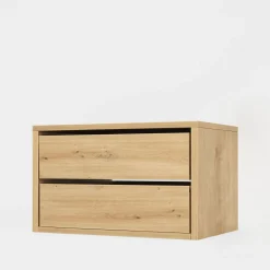 ADBOX Komoda do szafy INNER II z 2 szufladami BASIC 75 dąb artisan