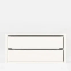 Akcesoria Do Szaf|ADBOX Komoda do szafy INNER II z 2 szufladami BASIC 100 biała