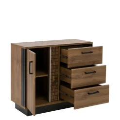 Furni Home Komoda DORIAN DN2 1D3S z oświetleniem