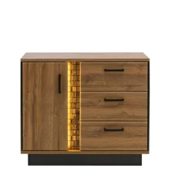 Furni Home Komoda DORIAN DN2 1D3S z oświetleniem