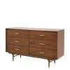 Komody| Komoda drewniana z 6 szufladami SATTA