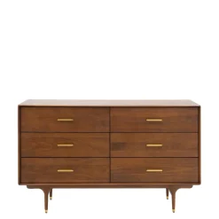 Komody| Komoda drewniana z 6 szufladami SATTA
