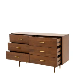 Komody| Komoda drewniana z 6 szufladami SATTA