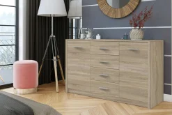 Komody|Exline Komoda GRAZ 2D4S dąb sonoma