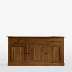 Komody|inny Komoda lite drewno z 3 szufladami STELLA dąb rustykalny