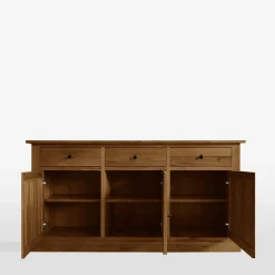 Komody|inny Komoda lite drewno z 3 szufladami STELLA dąb rustykalny